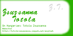 zsuzsanna totola business card